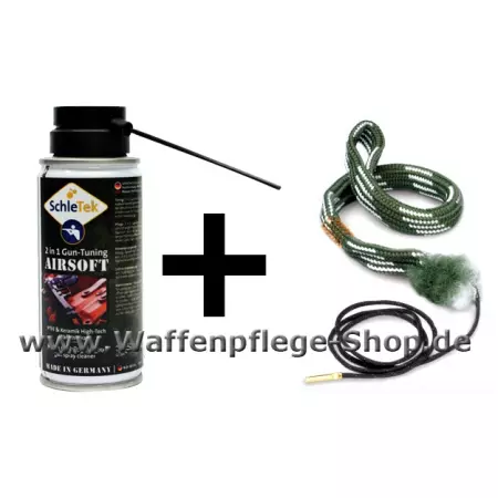 Hoppes BoreSnake und SchleTek Airsoft Gun Tuning Spray