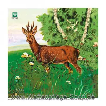 DJV Jagdscheiben Rehbock 14x14 cm DJV Jagdscheiben Rehbock 14x14 cm