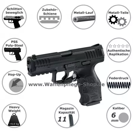 H&K VP9 / SFP9 Poly Steel Series Softair H&K VP9 / SFP9 Poly Steel Series Softair
