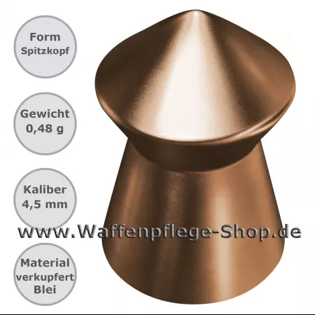 Kupfer Diabolos Copper Impact Spitzkopf 4,5 mm Kupfer Diabolos Copper Impact Spitzkopf 4,5 mm