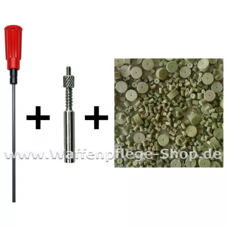 Parker Hale Kurzwaffen Putzstock .22 - 6,5 mm und Filzhalter Adapter und VFG Superintensiv Laufreiniger Filze Parker Hale Kurzwaffen Putzstock .22 - 6,5 mm und Filzhalter Adapter und VFG Superintensiv Laufreiniger Filze
