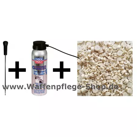 1-teiliger VFG Putzstock .22 - 6,5 mm und Laufreiniger Filze und GunTec Laufreiniger