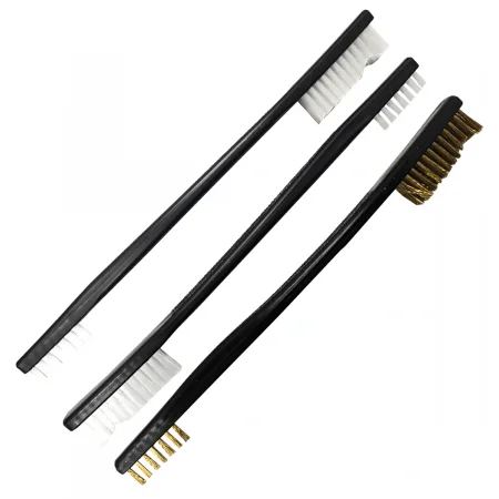 Schmale Messing- und Nylonb&uuml;rsten im 3er Set