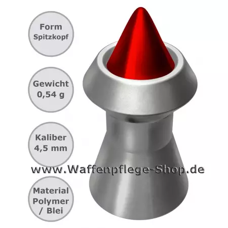 Hunter Impact Diabolos Polymer-Spitzkopf 4,5 mm
