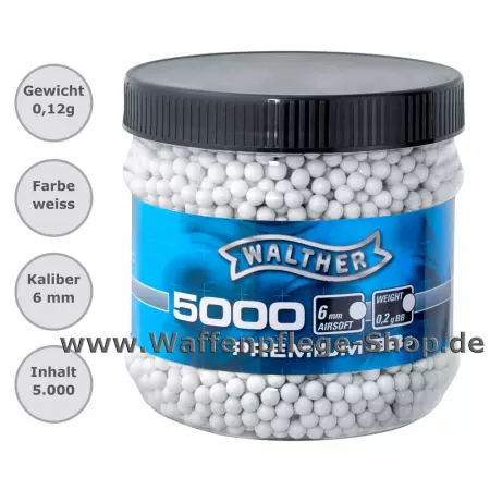 Walther Premium BBs 0,20 g weiß Walther Premium BBs 0,20 g weiß