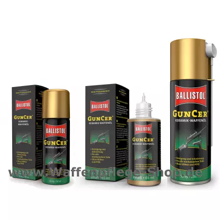 GunCer - Waffenöl mit Keramik-Additiven GunCer - Waffenöl mit Keramik-Additiven
