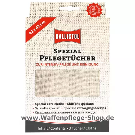 Tuch zur Waffenpflege 3 Stück im Set
