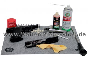 Reinigungsunterlage für Kurzwaffen