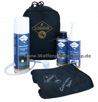 SchleTek Waffenpflege-Set mit schwarzer Cordura-Tasche