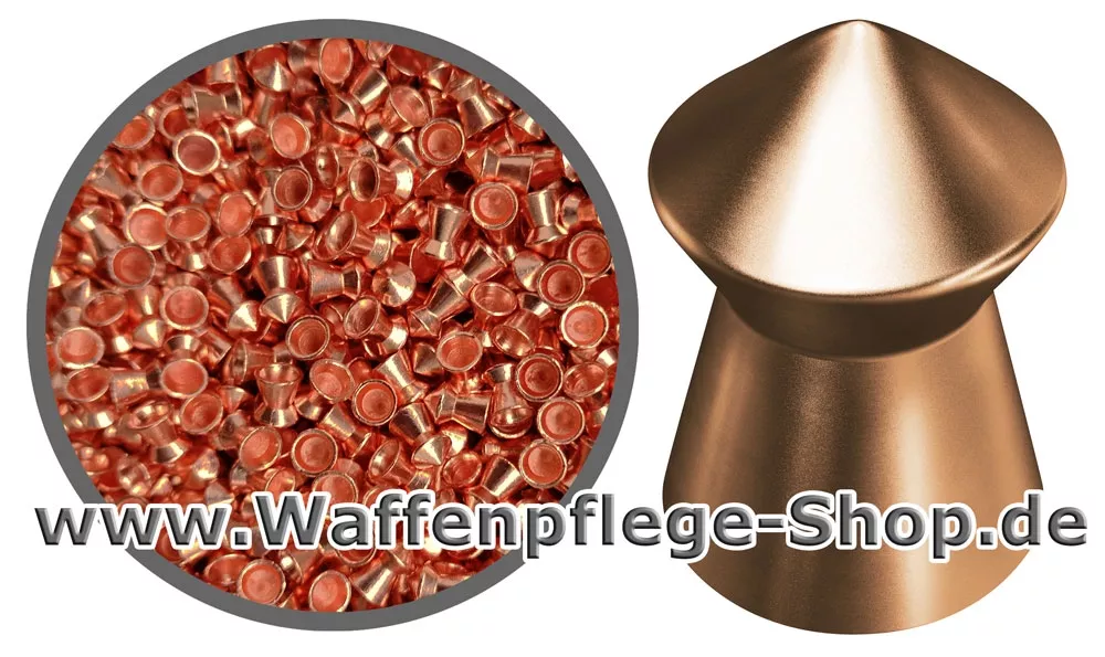5 x 500 Stück Kupfer-Spitzkopf Diabolo 4,5 mm Copper Impact Kal Walther 