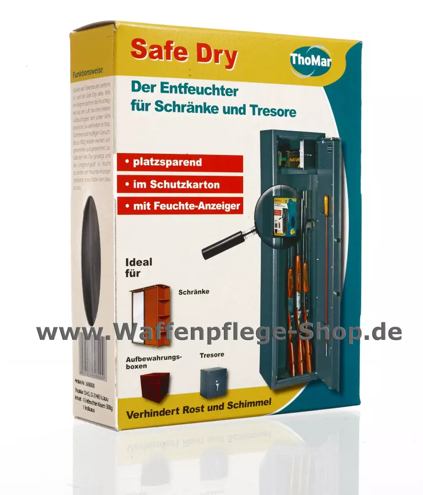 Safe Dry Entfeuchter für Waffenschränke